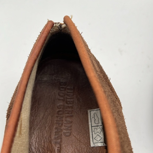 TIMBERLAND BOOT COMPANY Cap-Toe Oxfords Shoes Sz 8 M Brown Suede Leather - Picture 6 of 12